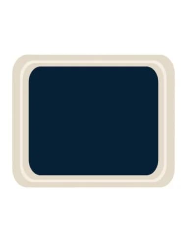 Plateau de service en polyester Roltex Cafétéria 325 x 265mm bleu