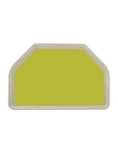 Plateau de service en polyester Roltex Trapèze GN 500x325mm vert