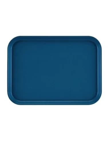 Plateau rectangulaire antidérapant en fibre de verre Cambro EpicTread bleu 350 mm