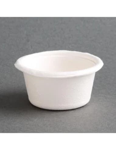 Pots portion en bagasse Fiesta Compostable 59ml (lot de 1000)
