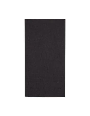 Serviettes dîner 2 plis format 1/8 Fiesta Recyclable 400mm noires (lot de 2000)