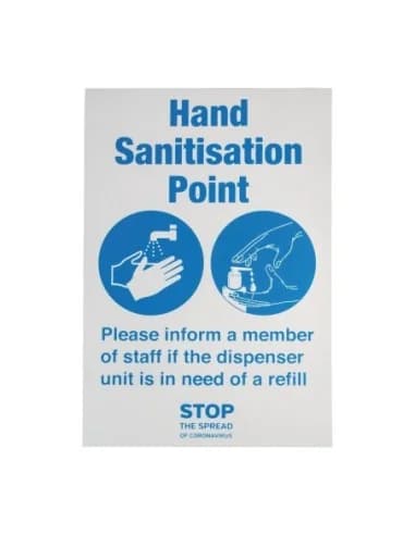 Autocollant Gel hydroalcoolique à votre disposition format A5