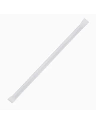 Pailles compostables en papier emballées individuellement Fiesta Compostable noires (lot de 250)