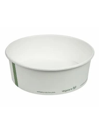 Bols alimentaires en carton doublé PLA série 185 Vegware 910 ml (lot de 300)