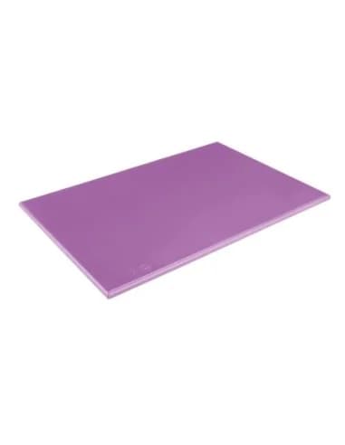 Planche à découper haute densité Hygiplas violette 450x300x25mm