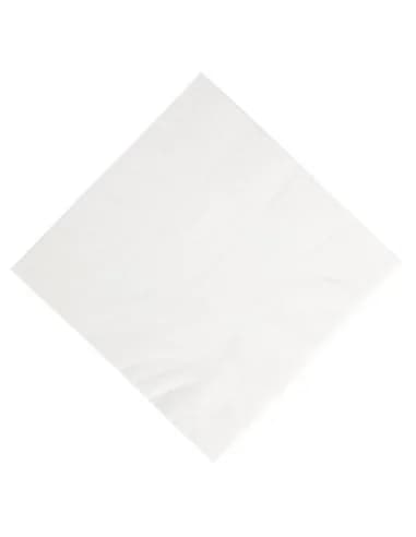 Serviettes déjeuner ouate blanches compostables Duni 400mm (lot de 1000)