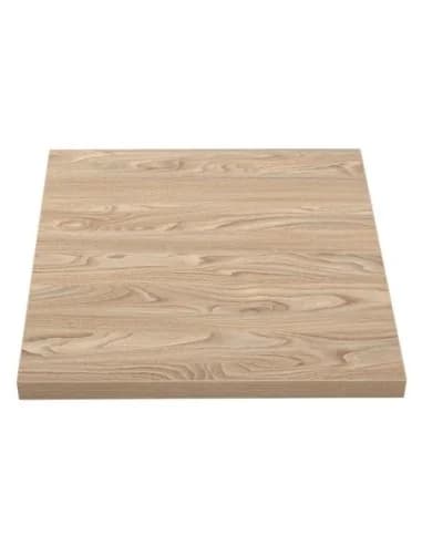 Plateau de table carré Bolero 700mm effet bois clair