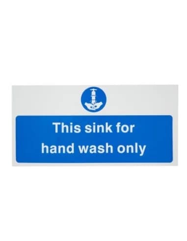 Signalétique pour le lavage des mains uniquement Vogue (en anglais)