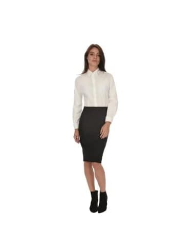 Chemisiers femme blancs B&C Heritage LSL taille XS