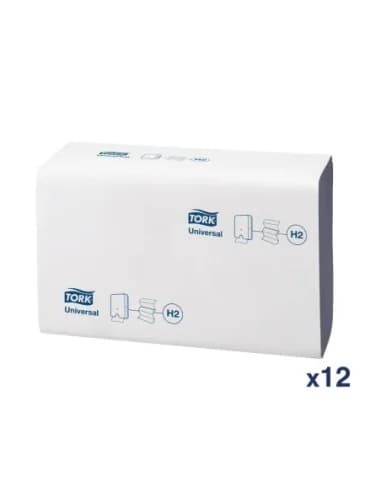 Essuie-mains pli en Z Tork bleu (Lot de 12)