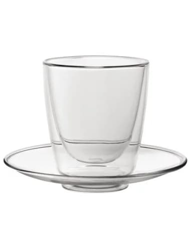 Verres à cappuccino double paroi et soucoupes Utopia 220 ml (lot de 6)