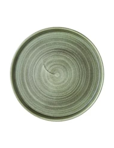 Assiettes avec rebord Churchill Stonecast Patina Green 210mm (Lot de 6)