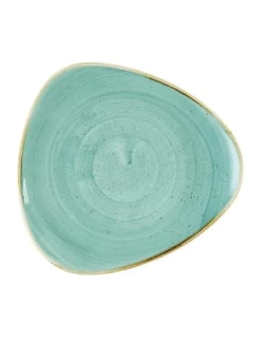 Assiettes triangulaires Churchill Stonecast Mint 229mm (Lot de 12)