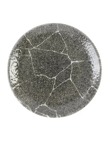 Assiettes rondes Churchill Studio Prints Kintsugi Quartz Black 165mm (Lot de 12)