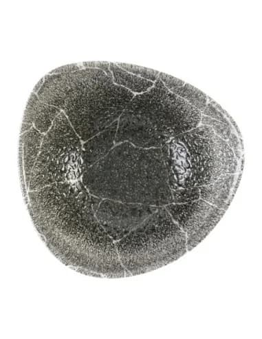 Bols triangulaires Churchill Studio Prints Kintsugi Quartz Black 185mm (Lot de 12)