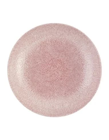 Assiettes coupes rondes Churchill Studio Prints Raku Rose Quartz Pink 248mm (Lot de 12)