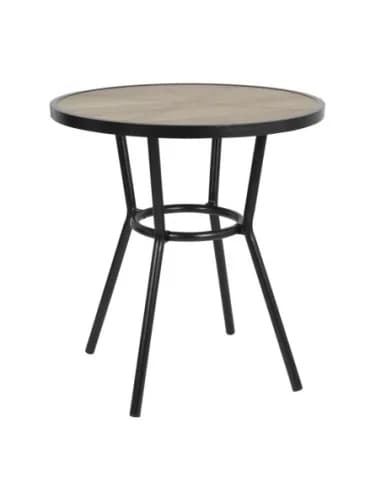 Table ronde d'extérieur Marston Bolero noire 700mm