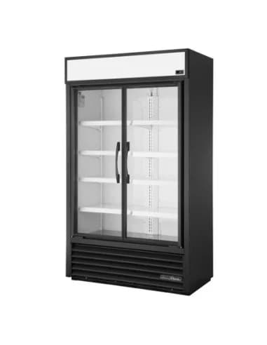 Vitrine réfrigérée positive 2 portes True Slimline noire TVM-48SL-HC-VM01