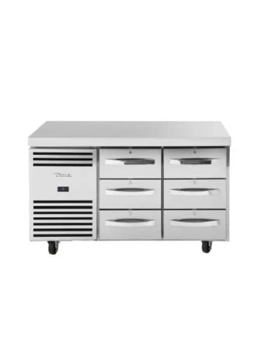 Table réfrigéree positive 6 tiroirs GN 1/1 True TCR1/2