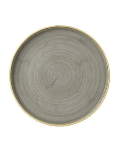 Assiettes avec rebord Churchill Stonecast Peppercorn Grey 260mm (Lot de 6)