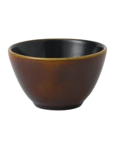 Bols profonds Churchill Super Vitrified Nourish Cinnamon Brown deux tons 240ml (Lot de 12)