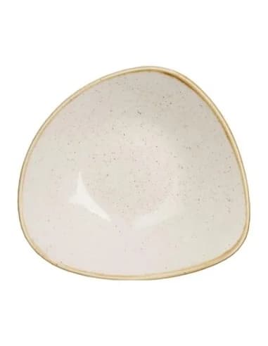 Bols triangulaires Churchill Stonecast Barley White 152mm (Lot de 12)