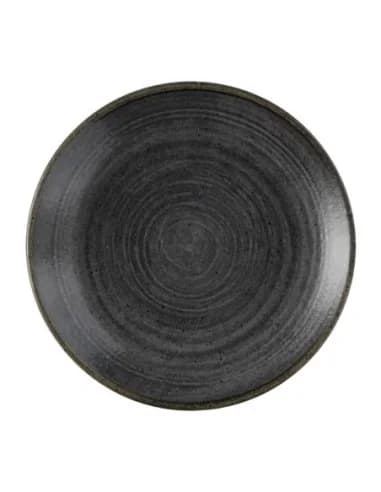 Assiettes rondes Churchill Stonecast Raw Evolve Black 165mm (Lot de 12)