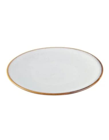 Assiettes plates Olympia Drift gris uni 180 mm (lot de 6)