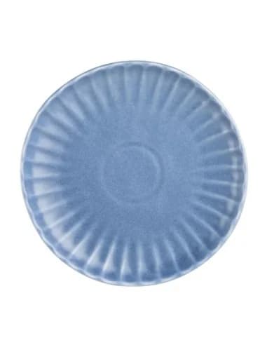 Assiettes plates Olympia Corallite bleues 205 mm (lot de 6)