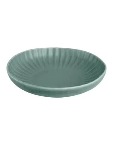 Assiettes calottes Olympia Corallite vertes 220mm (lot de 6)
