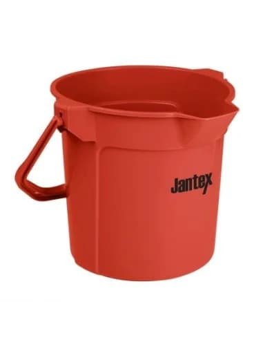Seau gradué avec bec verseur Jantex 10L rouge