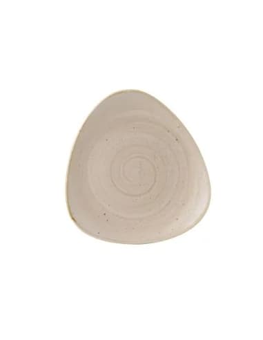 Assiettes triangulaires Churchill Stonecast Nutmeg Cream 229mm (Lot de 12)