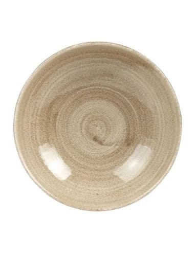 Assiettes rondes Churchill Stonecast Patina Antique Taupe 182mm (Lot de 7)