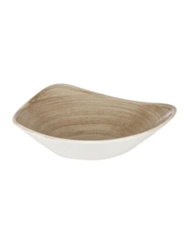 Bols triangulaires Churchill Stonecast Patina Antique Taupe 235mm (Lot de 12)