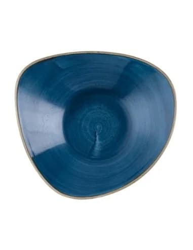 Bols triangulaires Churchill Stonecast Java Blue Lotus 228mm (Lot de 12)