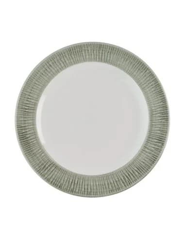 Assiettes classiques Churchill Bamboo Ceramic Spinwash Alpine 233mm (Lot de 12)