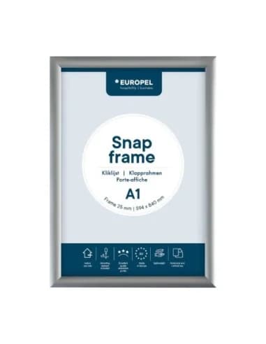 Cadre clipsable en aluminium Europel A1 25mm