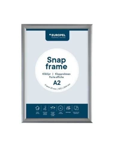 Cadre clipsable en aluminium Europel A2 25mm