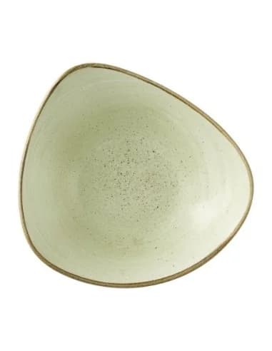 Bols triangulaires Churchill Stonecast Raw Green Lotus 177mm (Lot de 12)