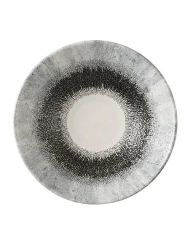 Assiettes creuses rondes Churchill Studio Prints Fusion Black 203mm (Lot de 6)