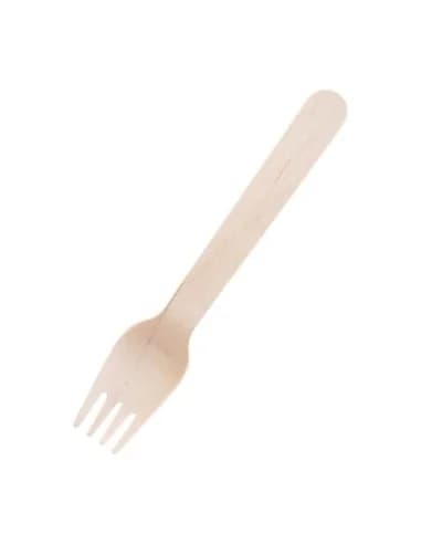 Fourchettes en bois biodégradables Fiesta Recyclable lot de 100
