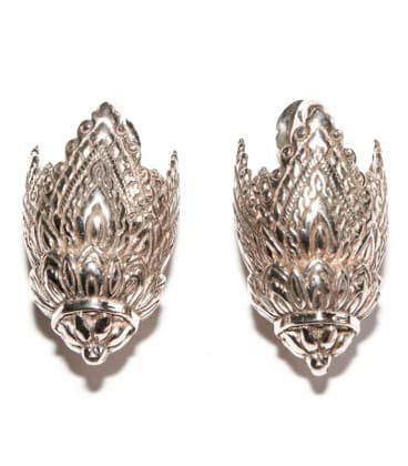 ANGKOR (laiton plaqué argent ) VENDU A LA PAIRE