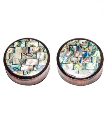 ABALONE CANEVAS (Plug en ébène et abalone)