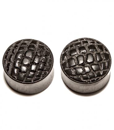 CROCO (plug en bois sculpté façon peau de crocodile)