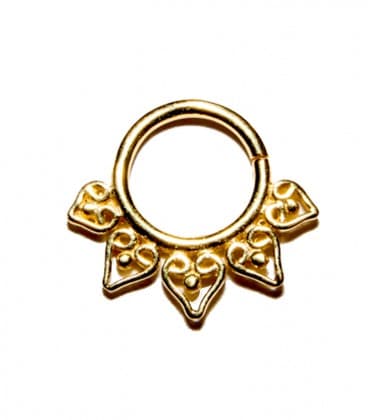 SEPTUM N° 10 - ARGENT PLAQUE OR -1,2 mm-