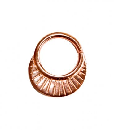 SEPTUM N°25 -ARGENT PLAQUE OR ROSE - 1,2mm ***SOLDE !!