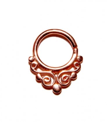 SEPTUM 27 - ARGENT PLAQUE OR ROSE - 1,2mm ***SOLDE !!