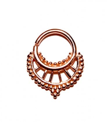 Septum 30 - ARGENT PLAQUE OR ROSE - 1,2mm ***SOLDE !!