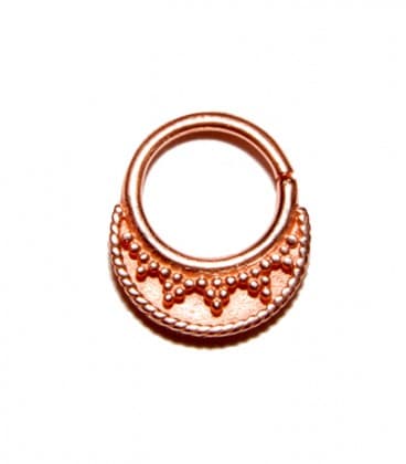 Septum 31- ARGENT PLAQUE OR ROSE - 1,2mm ***SOLDE !!