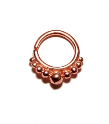 Septum 26 -ARGENT PLAQUE OR ROSE - 1,2mm ***SOLDE !!